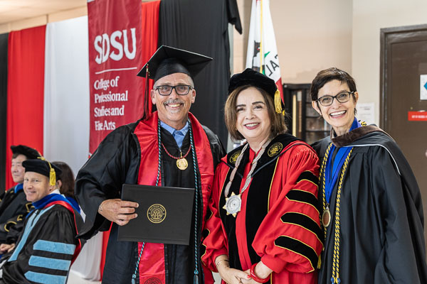 SDSU VISTA BA degree graduation at Centinela State Prison, B yard - 2025 May
