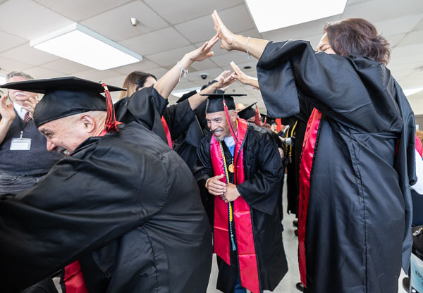 SDSU VISTA BA degree graduation at Centinela State Prison, D yard - 2025 May
