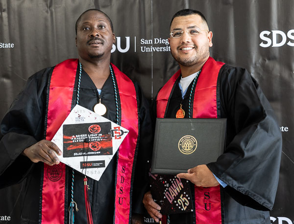 SDSU VISTA BA degree graduation at Centinela State Prison, D yard - 2025 May
