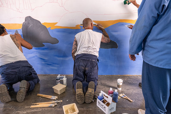 PAC mural at Pelican Bay SP - 2024 July