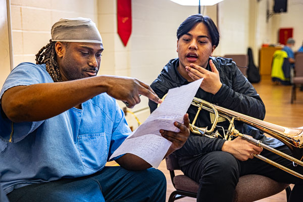 Musicambia: songwriting at San Quentin (day 1) - 2024 Jan.