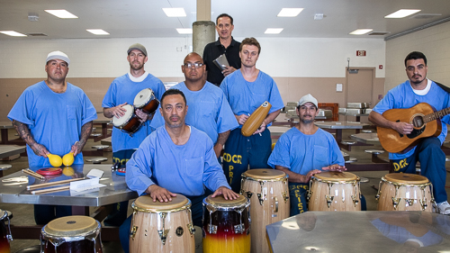 Latin drumming at Avenal State Prison - 2018 May