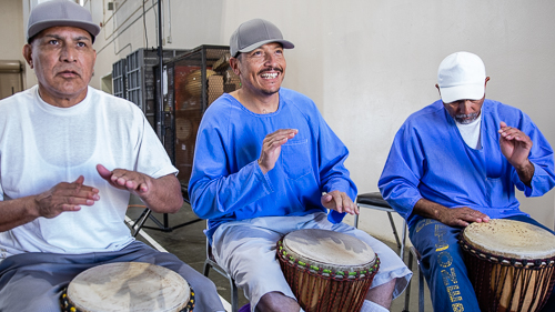 African drumming at Avenal State Prison - 2018 May