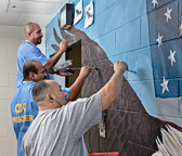 Mural Artists at Valley State Prison - 2017 Feb.